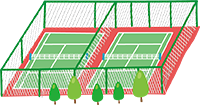 網球場